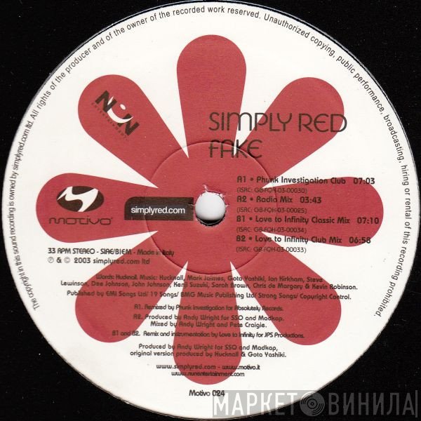 Simply Red  - Fake