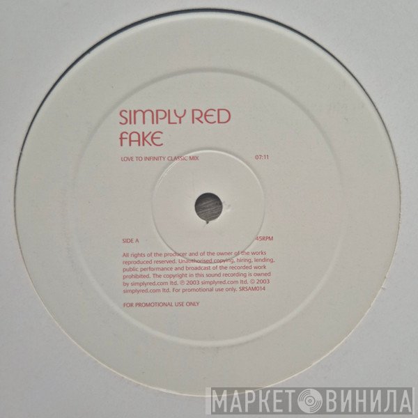 Simply Red  - Fake