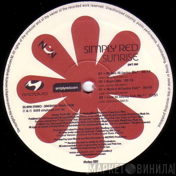 Simply Red  - Sunrise (Part One)