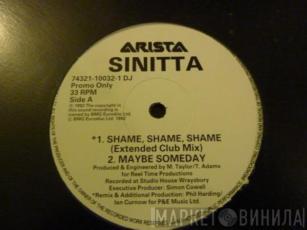 Sinitta - Shame, Shame, Shame