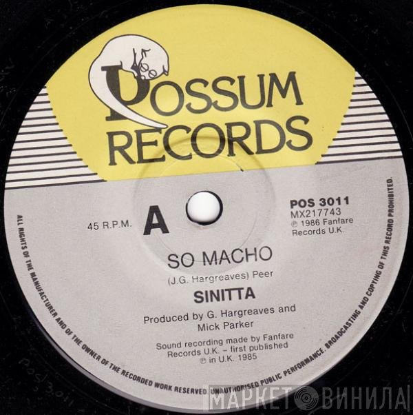 Sinitta  - So Macho
