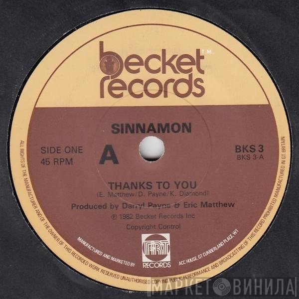 Sinnamon - Thanks To You