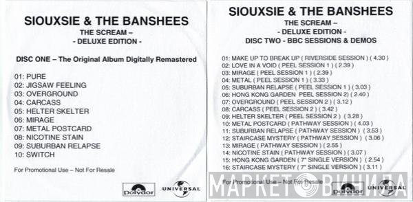Siouxsie & The Banshees  - The Scream