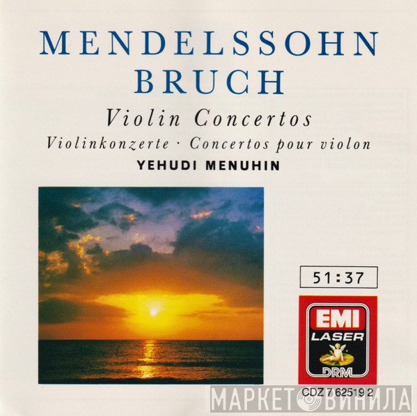 Sir Adrian Boult, Yehudi Menuhin, Felix Mendelssohn-Bartholdy, Max Bruch, Rafael Frühbeck De Burgos - Violin Concertos