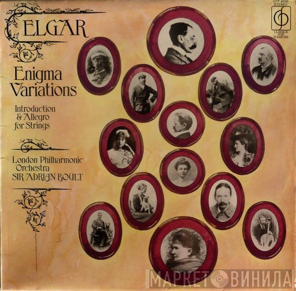 Sir Edward Elgar, The London Philharmonic Orchestra, Sir Adrian Boult - Enigma Variations / Introduction & Allegro For Strings