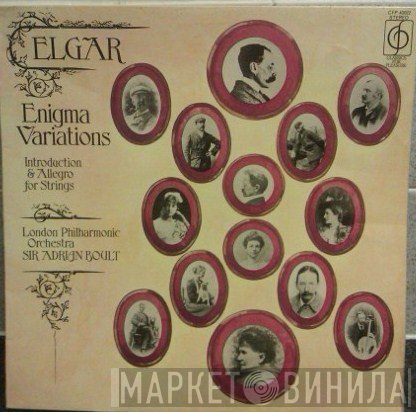 Sir Edward Elgar, The London Philharmonic Orchestra, Sir Adrian Boult - Enigma Variations / Introduction & Allegro For Strings