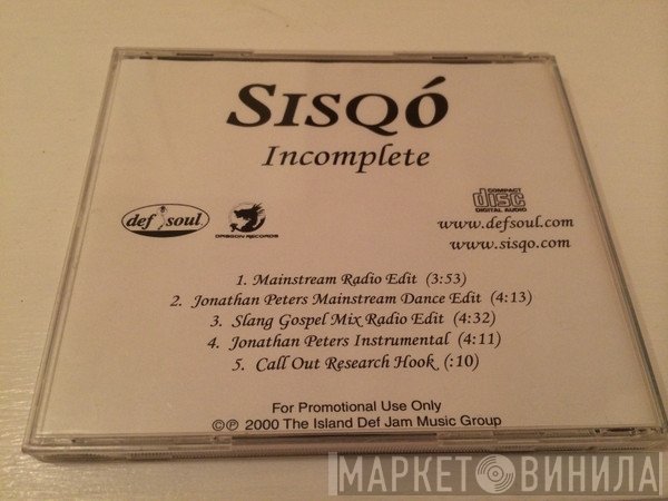 Sisqo  - Incomplete