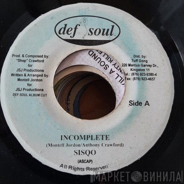 Sisqo  - Incomplete