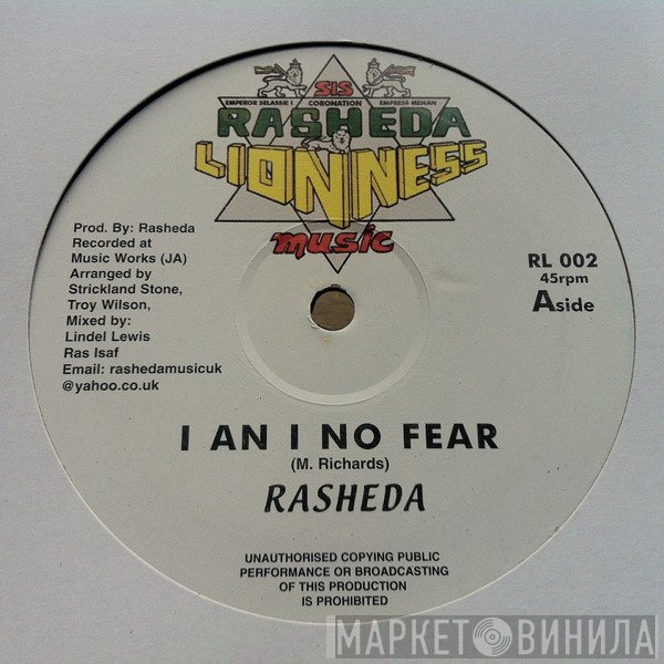 Sister Rasheda - I An I No Fear / Fly I Flag