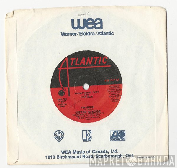 Sister Sledge - Frankie / Peer Pressure