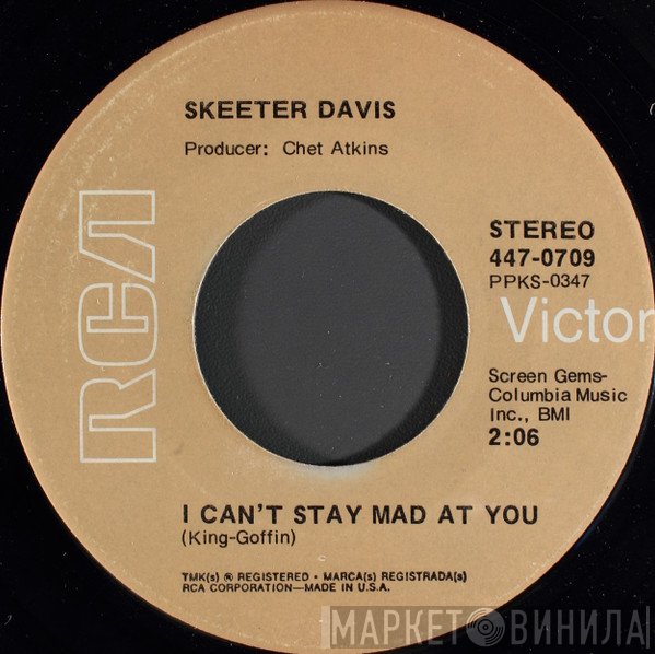 Skeeter Davis - I Can't Stay Mad At You / The End Of The World