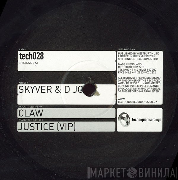 Skyver & D Jon - Claw / Justice (VIP)