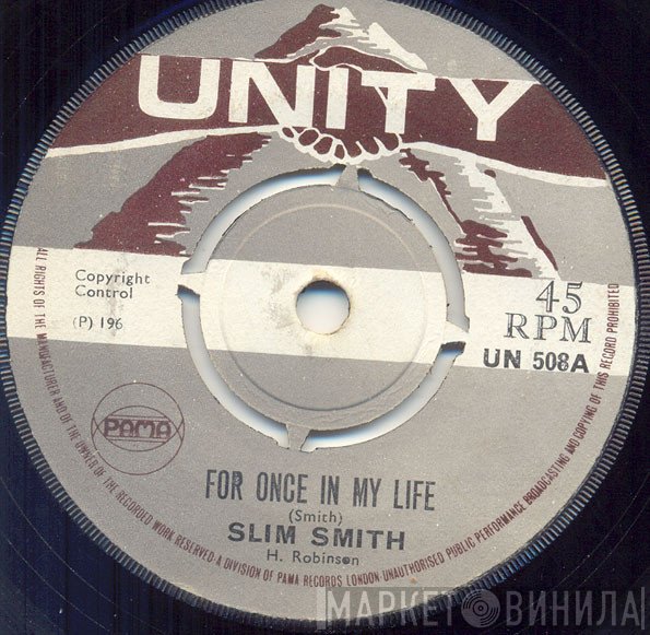Slim Smith  - For Once In My Life