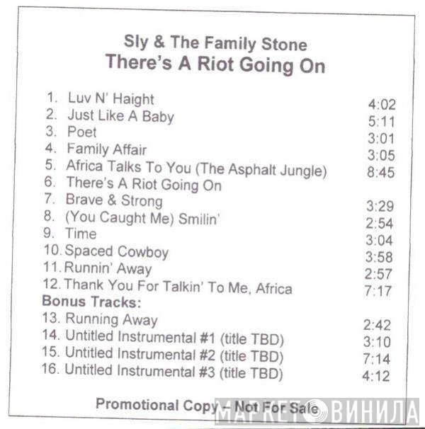 Sly & The Family Stone  - There's A Riot Going On