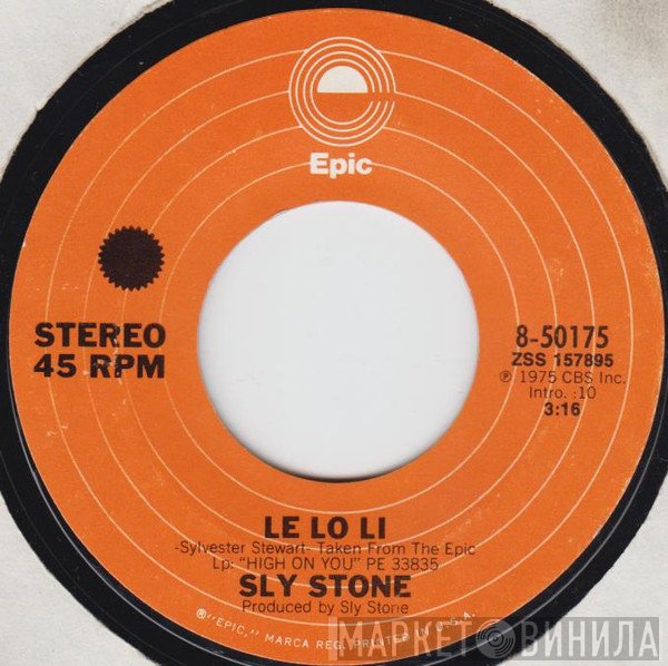 Sly Stone - Le Lo Li