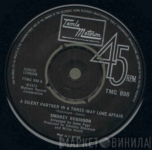 Smokey Robinson - A Silent Partner In A Three-Way Love Affair