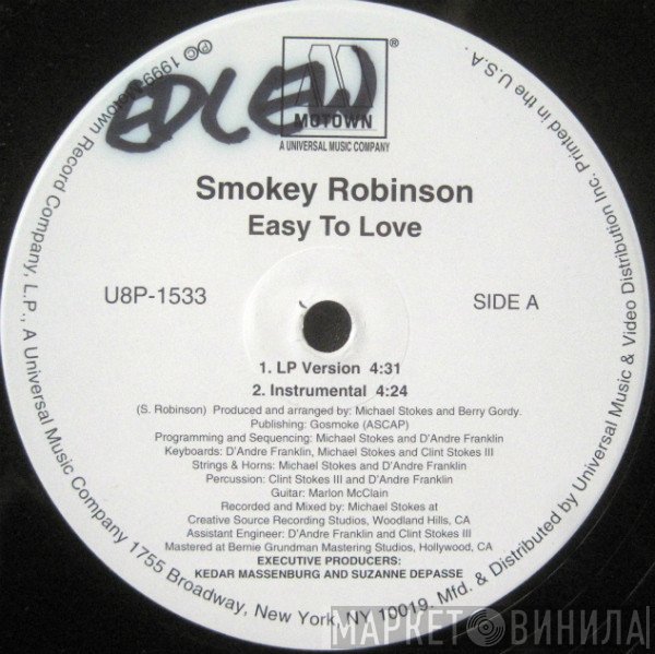 Smokey Robinson  - Easy To Love