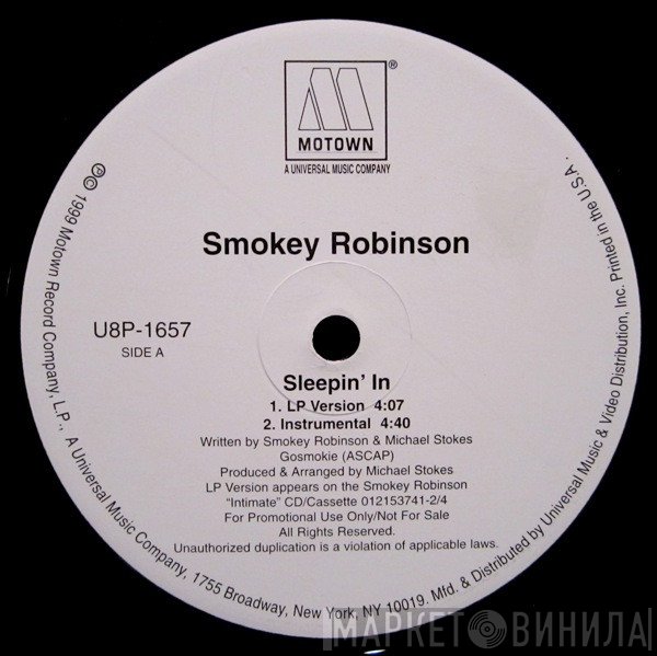 Smokey Robinson  - Sleepin' In