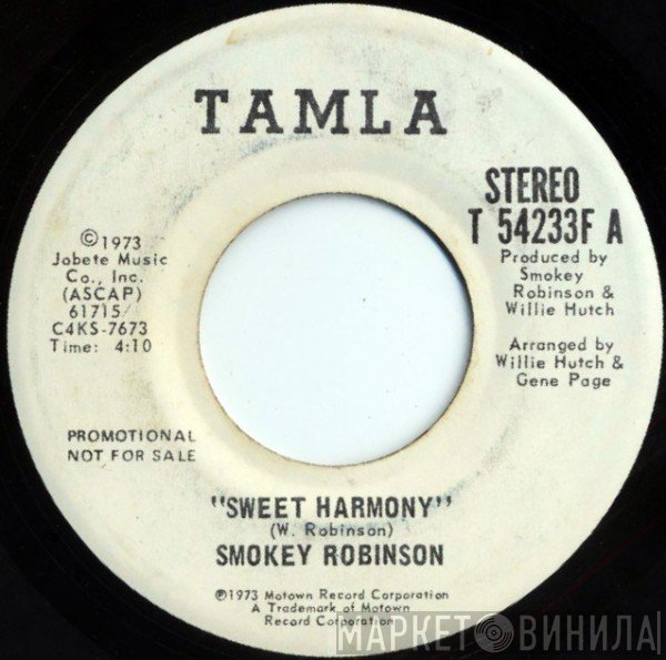 Smokey Robinson - Sweet Harmony