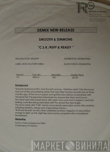 Smooth & Simmonds  - C.S.R. / Ruff And Ready