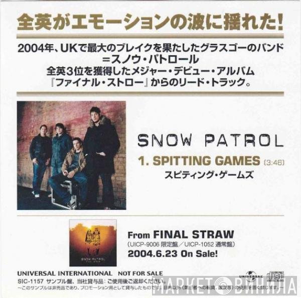 Snow Patrol  - Spitting Games