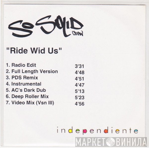 So Solid Crew  - Ride Wid Us