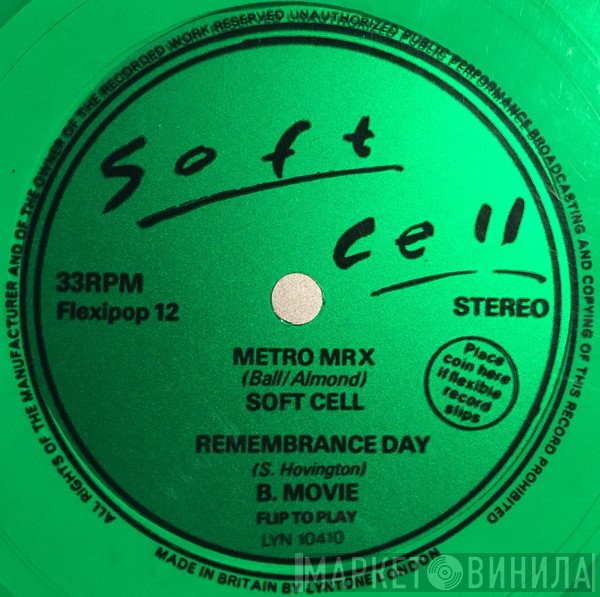 Soft Cell, B-Movie - Metro MRX / Remembrance Day