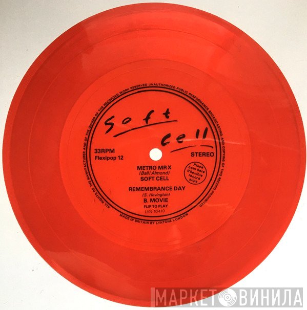 Soft Cell, B-Movie - Metro MRX / Remembrance Day