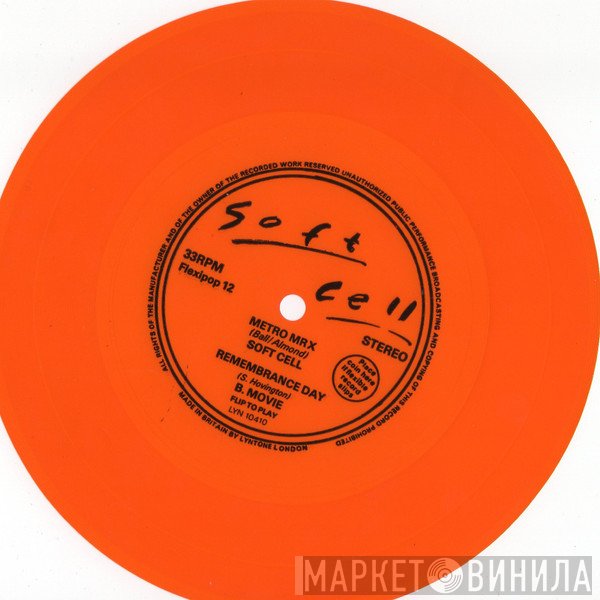 Soft Cell, B-Movie - Metro MRX / Remembrance Day