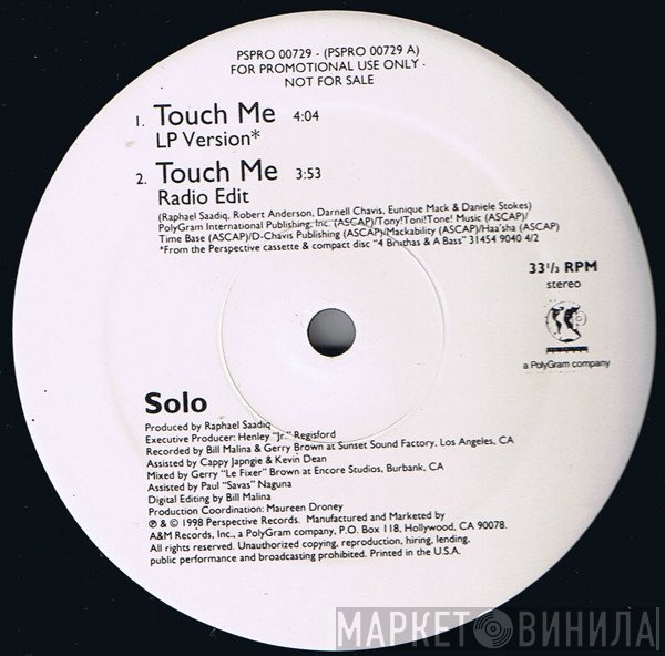 Solo  - Touch Me