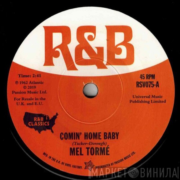 Solomon Burke, Mel Tormé - Comin' Home Baby / Cry To Me