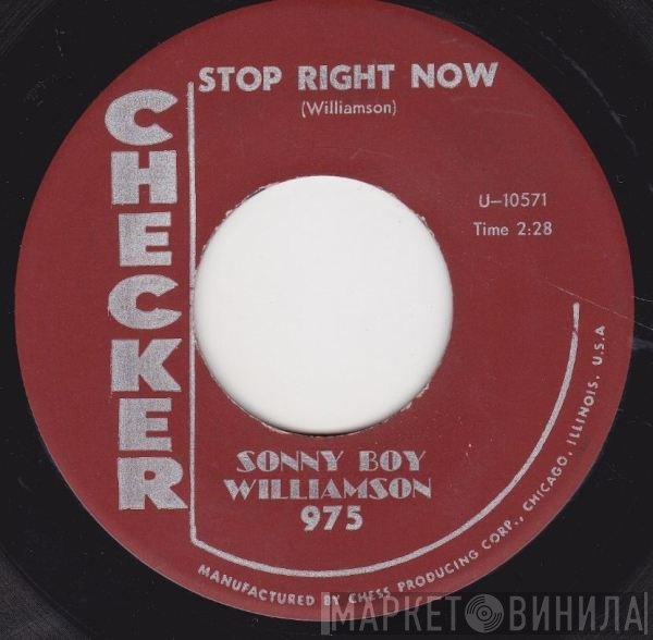 Sonny Boy Williamson  - Stop Right Now /  	The Hunt