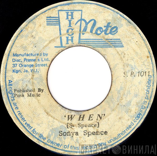 Sonya Spence - When / When Version