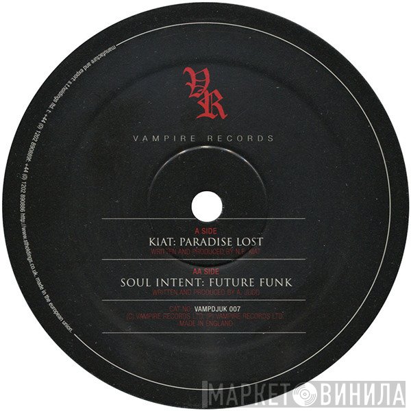 Soul Intent, Kiat - Lost Paradise / Future Funk