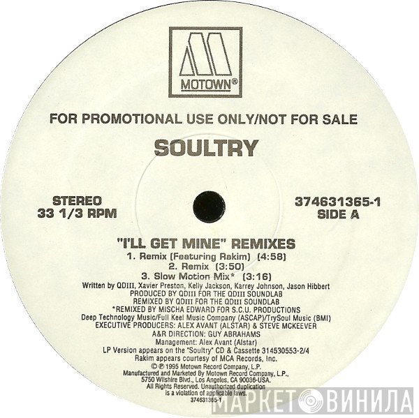Soultry - I'll Get Mine (Remixes)