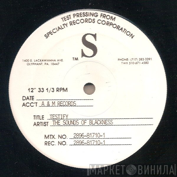 Sounds Of Blackness  - Testify