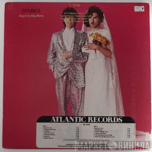 Sparks  - Angst In My Pants