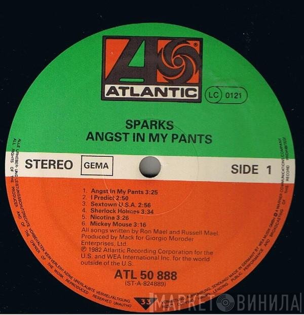 Sparks  - Angst In My Pants