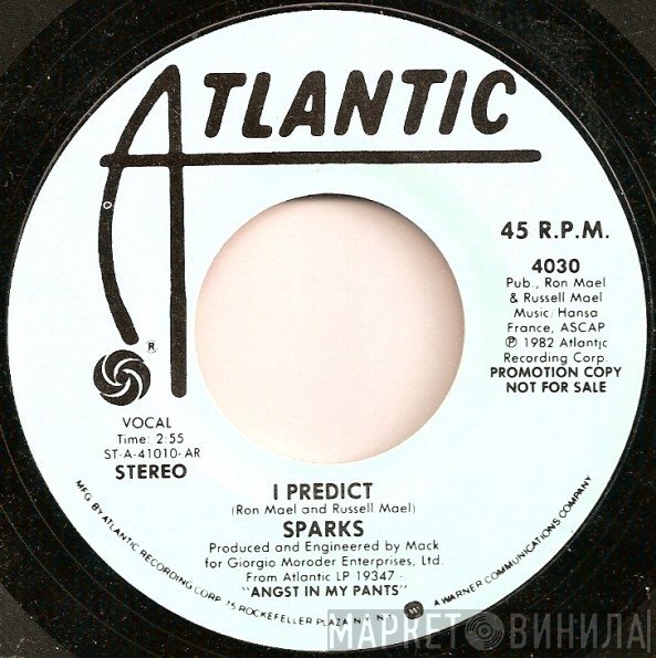 Sparks - I Predict