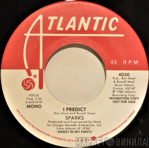 Sparks  - I Predict