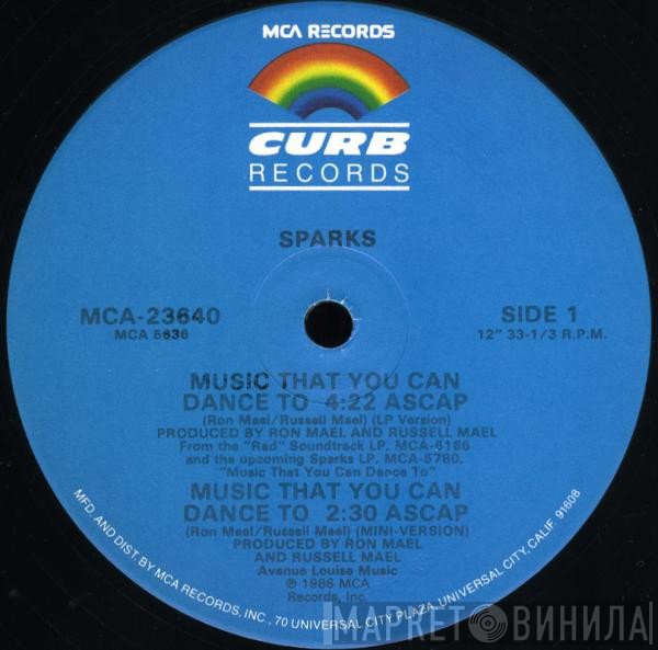 Sparks - Music That You Can Dance To