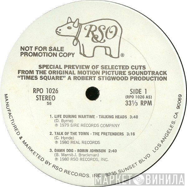  - Special Preview Of Selected Cuts From The Original Motion Picture Soundtrack "Times Square" A Robert Stigwood Production