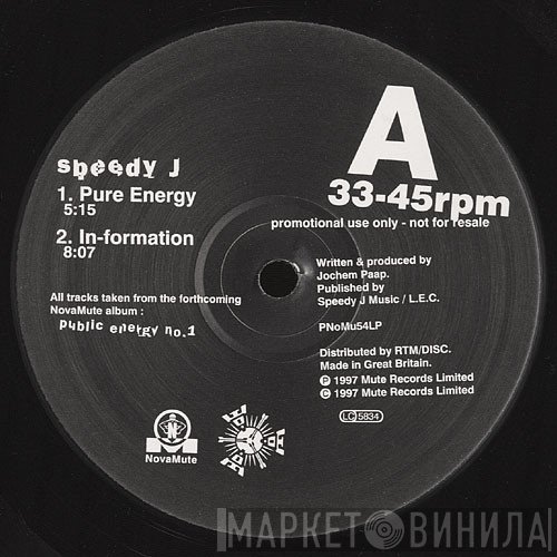 Speedy J - Pure Energy