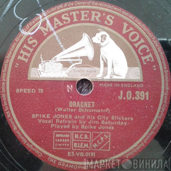 Spike Jones And His City Slickers  - Dragnet / Deep Purple