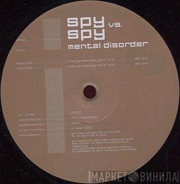 Spy vs. Spy  - Mental Disorder
