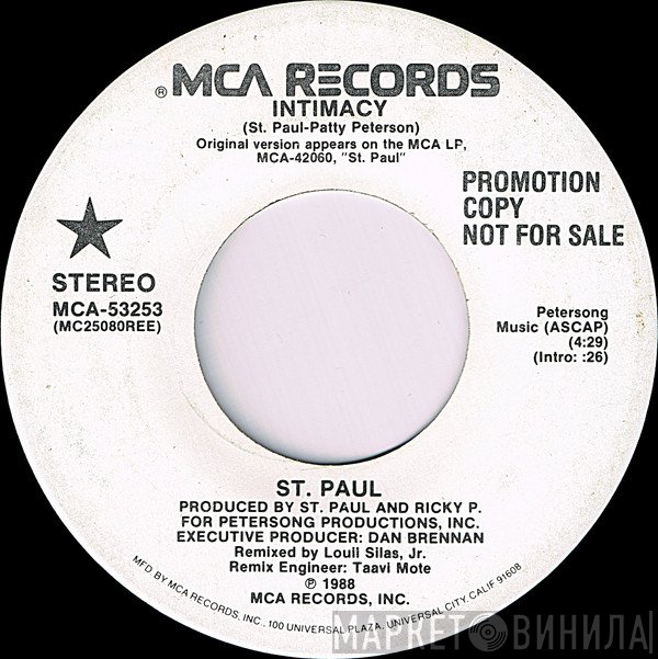 St. Paul  - Intimacy