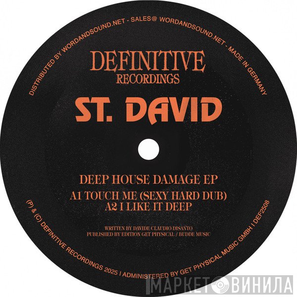 St. David - Deep House Damage EP