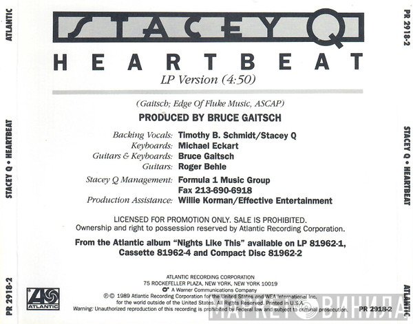 Stacey Q  - Heartbeat