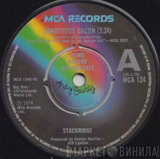 Stackridge - Dangerous Bacon