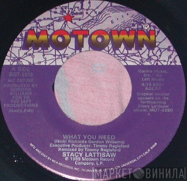 Stacy Lattisaw - What You Need